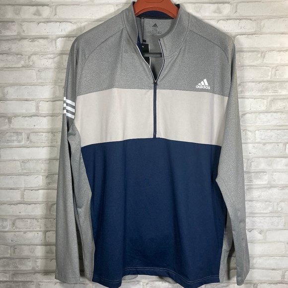 adidas Other - Adidas Mens Long Sleeve 1/2 Zip Sweatshirt Sz XXL